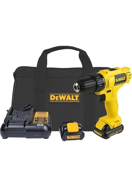 Dewalt DCD700C2 Darbesiz Vidalama Matkabı 10.8V 1.3Ah Çift Akülü Yüksek Tork 25Nm