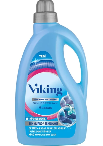 Viking Technopower Sıvı Çamaşır Deterjanı Hassas 2.7 lt