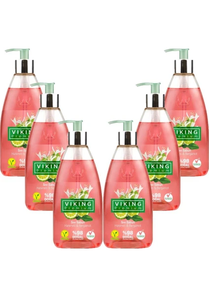 Viking Sıvı Sabun Hanımeli Bergomat 500 ml x 6 Adet